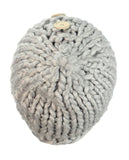 NYfashion101 Wood Button Accent Handmade Big Loop Winter Knit Beanie Hat
