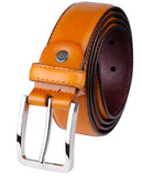 Eurosport Men's Polished Bonded Leather Cut-To-Fit Belt with Metal Square Buckle, GL087