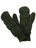 C.C Unisex Light Warm Soft Quilted Elastic Insulated Puffer Mittens