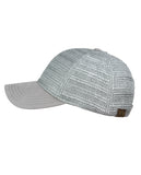 C.C Paper Straw Weaved Panel Precurved Suede Feel Brim Baseball Cap Hat