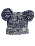 C.C Kids' Children's Cable Knit Double Ear Pom Cuffed Beanie Cap Hat