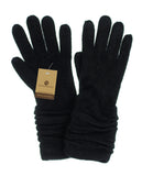 NYfashion101 Exclusive Women's Chic Crinkle Wrist Winter Warm Gloves