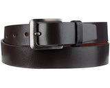 Eurosport Men's Bonded Leather Cut-To-Fit Classic Belt with Metal Square Buckle, FDL018
