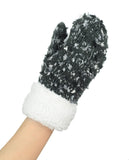 NYfashion101 Exclusive Women's Confetti Knit Winter Warm Cuff Mittens