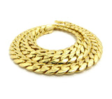 Gold-Tone 11mm Miami Cuban Chain Necklace w/ Lobster Clasp