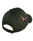 C.C Colorful Embroidered Butterfly Adjustable Precurved Baseball Cap Hat