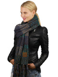 C.C Women's Long Multicolored Warm Cable Knit Shawl Wrap Tassel Scarf