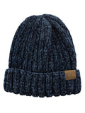 C.C Unisex Chenille Soft Warm Stretchy Thick Cuffed Knit Beanie Cap Hat