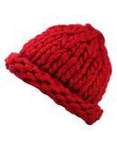 Solid Color Handmade Big Chunky Loop Helsinski Hat Beanie