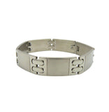 Men's Stainless Steel Link Bracelet w/ Foldover Clasp