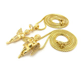 Angel Pendant Set w/ Chain Necklace