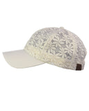 C.C Women's Floral Lace Panel Vented Adjustable Precurved Baseball Cap Hat