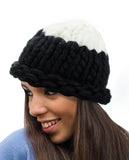 NYfashion101 Two Tone Handmade Big Chunky Loop Helsinski Hat Beanie