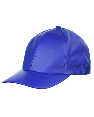 NYFASHION101 Unisex Soft PU Leather Precurved Baseball Cap