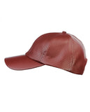 NYFASHION101 Soft PU Leather Perforated Precurved Baseball Cap