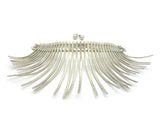 Women's Bohemian Flat Wire Choker Necklace and Ball Earring Set