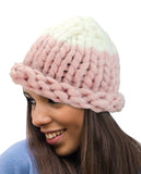 NYfashion101 Two Tone Handmade Big Chunky Loop Helsinski Hat Beanie