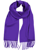 D&Y Unisex Classic Softer Than Cashmere Plain Fringe End Scarf