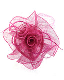 NYFASHION101 Cocktail Formal Party Face Veil Floral Mesh Fascinator Headband