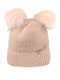 D&Y Women's Extra Soft Comfy Double Pom Ear Hat Beanie