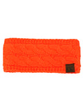 C.C Soft Stretch Winter Warm Cable Knit Fuzzy Lined Ear Warmer Headband