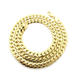 Gold-Tone 9.5mm Miami Cuban Chain Necklace w/ Lobster Clasp