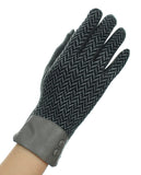 NYfashion101 Exclusive Chevron Pattern Touchscreen Compatible Winter Gloves
