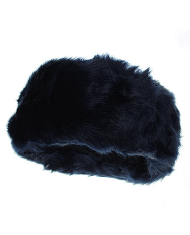 NYfashion101 Women's Inner Fleece Lined Faux Fur Ear Warmer Winter Headband - Navy
