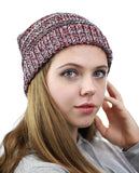 NYfashion101 Exclusive Unisex Two Tone Warm Cable Knit Thick Slouch Beanie Cap