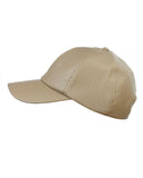 NYFASHION101 Soft PU Leather Perforated Precurved Baseball Cap