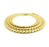 Gold-Tone 6mm Miami Cuban Chain Necklace w/ Lobster Clasp