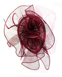 NYFASHION101 Cocktail Formal Party Face Veil Floral Mesh Fascinator Headband