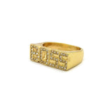 Stone Stud BOSS Gold-Tone Hip-Hop Fashion Ring