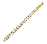 Men's Stainless Steel Link Bracelet w/ Foldover Clasp