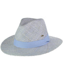 C.C Women's Raffia Straw Weaved Panama Sun Hat with Ribbon Trim