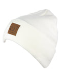 C.C Unisex Plain Cuff Skull Cap Winter Knit Beanie Hat