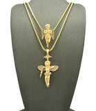 Angel Pendant Set w/ Chain Necklace