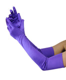 NYFASHION101 Women's Classic Long Opera Length Satin Gloves 16BL