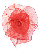 NYFASHION101 Cocktail Formal Party Face Veil Floral Mesh Fascinator Headband