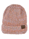 C.C Unisex Thick Soft Stretchy Multicolor Knit Cuff Beanie Skull Cap Hat