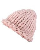 Solid Color Handmade Big Chunky Loop Helsinski Hat Beanie