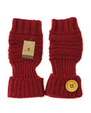 NYfashion101 Exclusive Women's Fingerless Short Arm Warmer w/ Button Accent