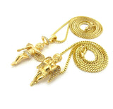 Angel Pendant Set w/ Chain Necklace