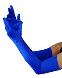 NYFASHION101 Women's Classic Long Opera Length Satin Gloves 16BL