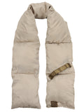 C.C Unisex Soft Slim Warm Insulating Quilted Puffer Scarf Neckwarmer