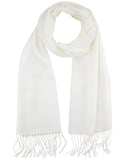 D&Y Unisex Classic Softer Than Cashmere Plain Fringe End Scarf