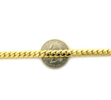 Gold-Tone 6mm Miami Cuban Chain Necklace w/ Lobster Clasp