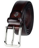 Eurosport Men's Polished Bonded Leather Cut-To-Fit Belt with Metal Square Buckle, GL087