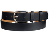Eurosport Women's Slim Bonded Leather Casual Belt with 2 Tone Buckle